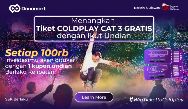 Giveaway Coldplay dari Danamart investasi securities crowdfunding dengan syarat minimum investasi yang terjangkau dan investasi menguntungkan dengan imbal hasil sampai dengan 18% per tahun.