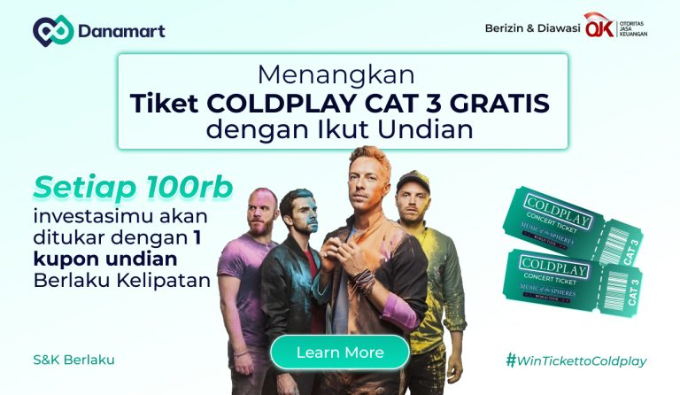 Giveaway tiket konser Coldplay dari securities crowdfunding Danamart