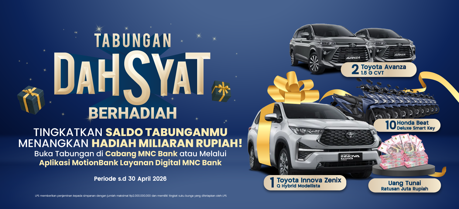 Banner Promo MotionBank Tabungan Dahsyat Berhadiah 2025